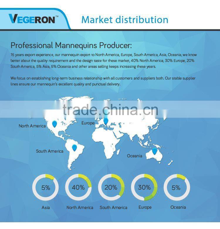 window display high quality fiberglass female torso mannequin