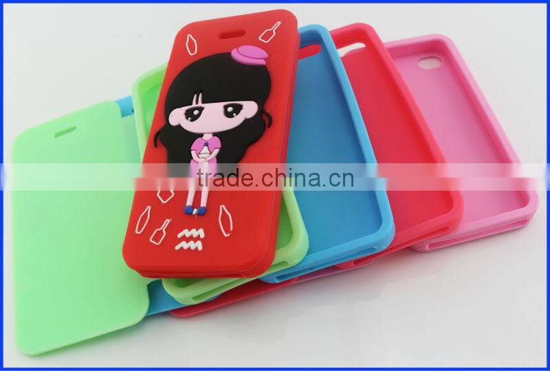 Soft Cute Funny Silicone Protective Cover Cheap High Quality Protective Front and Back Cover Case