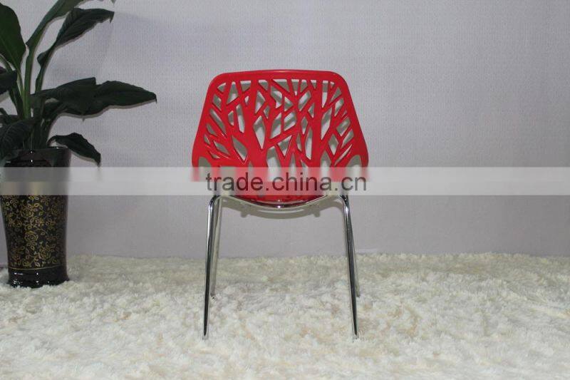 Modern style Japanese restaurant furniture tree design plastic chair