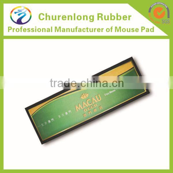 China Alibaba Goldenl Supplier custom non-woven fabric nitrile rubber beer bar mat