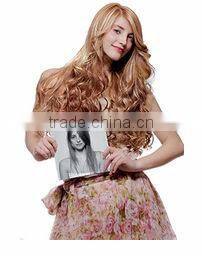 Factory price 2014 new arrival 100% human remy clip in hair extension