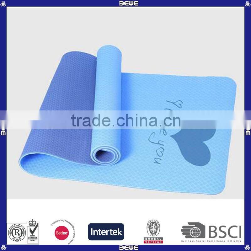 Colorful Printed 10mm Thicken OEM Mat For Yoga Customized