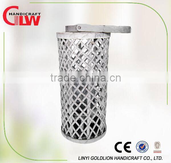 Garden wicker lantern