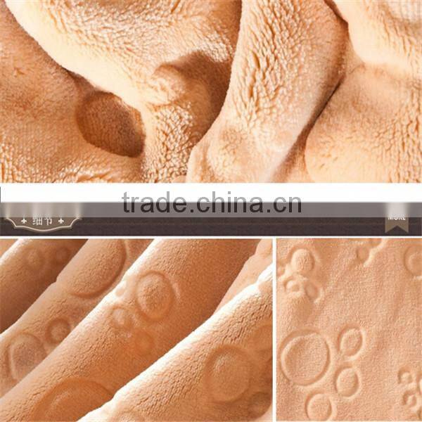 Pink warm soft embossing decor cheap children blanket