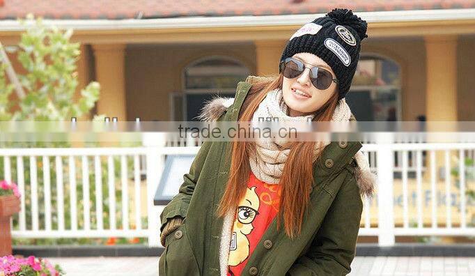 Women Twist Knitted Long Acrylic Crochet Scarf