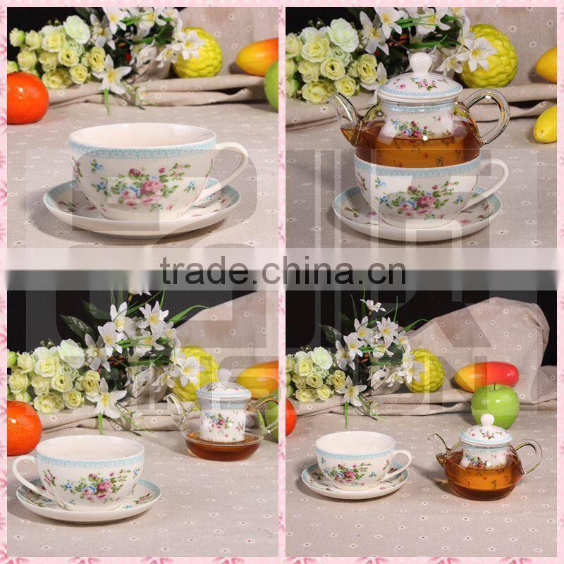 porcelain stripe design teapot