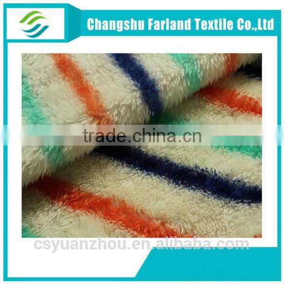 shu velveteen stripe patterned fleece for kigurumi/pet costume pajamas