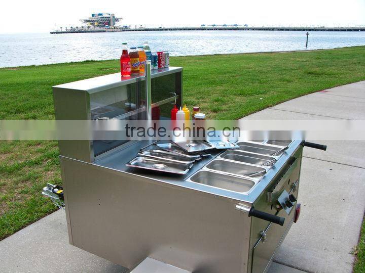 Most popular used mobile hot dog kiosk cart best China hot dog vending trailer