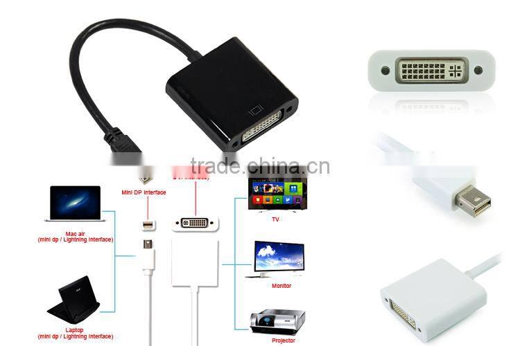 MINI DP TO DVI 1.8m DisplayPort HDTV Converter Cable Adapter