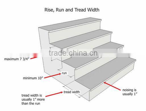 cheap unfinished oak hardwood stair step