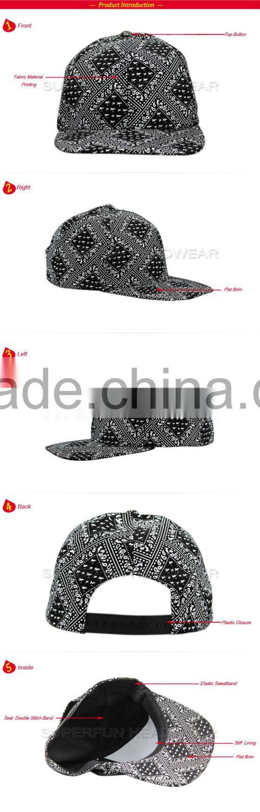custom adult wholesale plain snapback cap