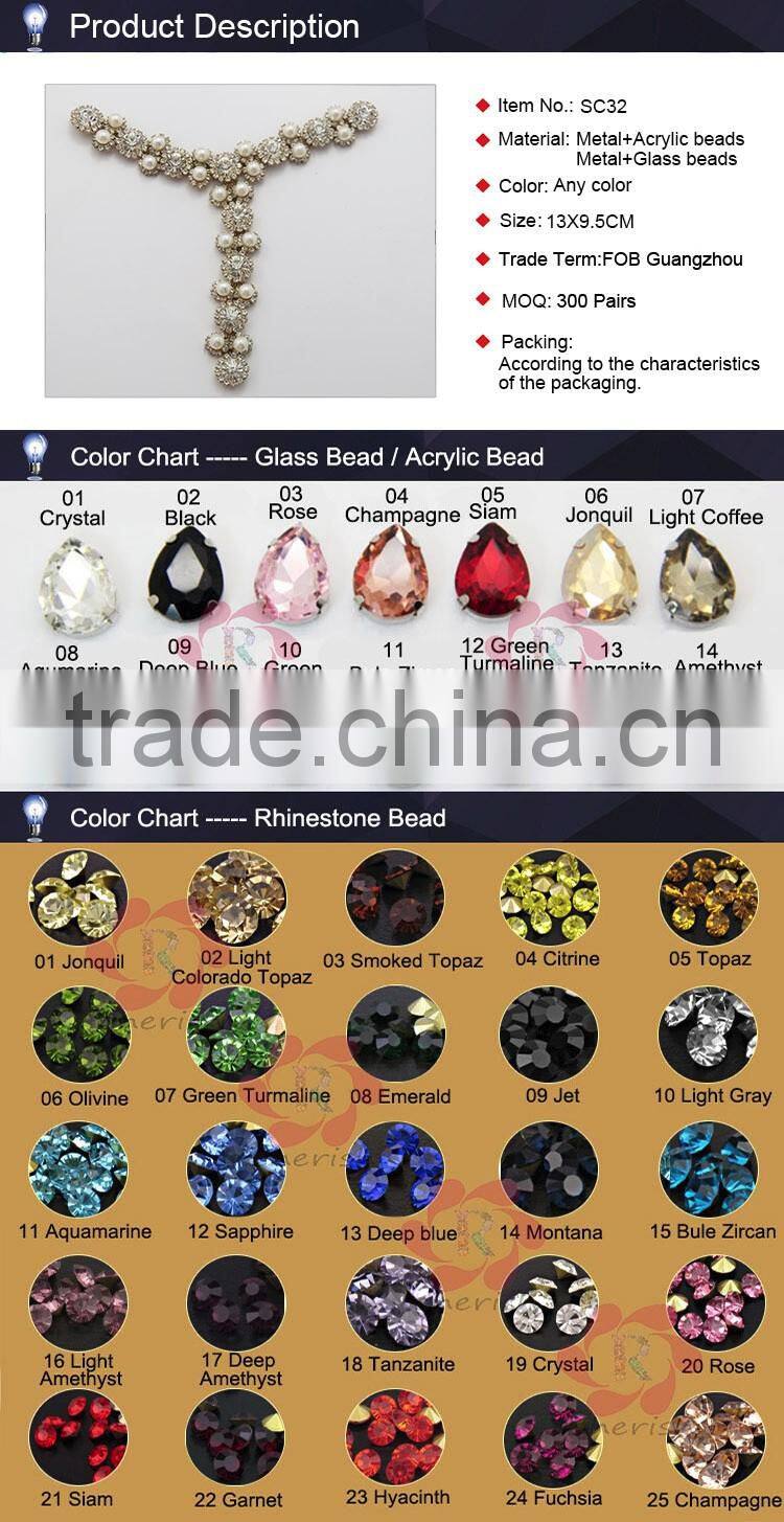Hot Sale Ren Qing Jewelry Factory Fashion Pearl Crystal Shoes Women Sandal For Women Shoe Bridal Accessories