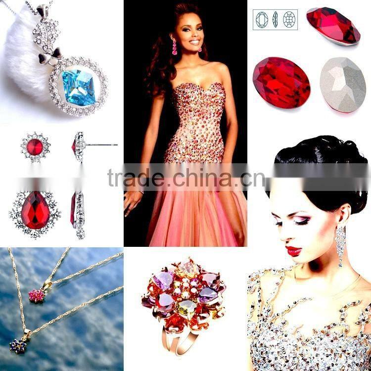 Crystal fancy droplet glass stone