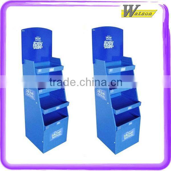 Supermarket promotion makeup floor Cardboard Dispaly Stand