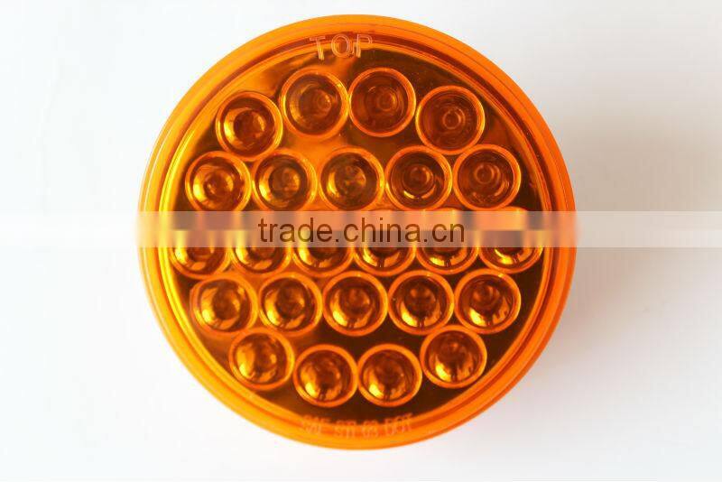 LED 4" round back up light stop turn tail light