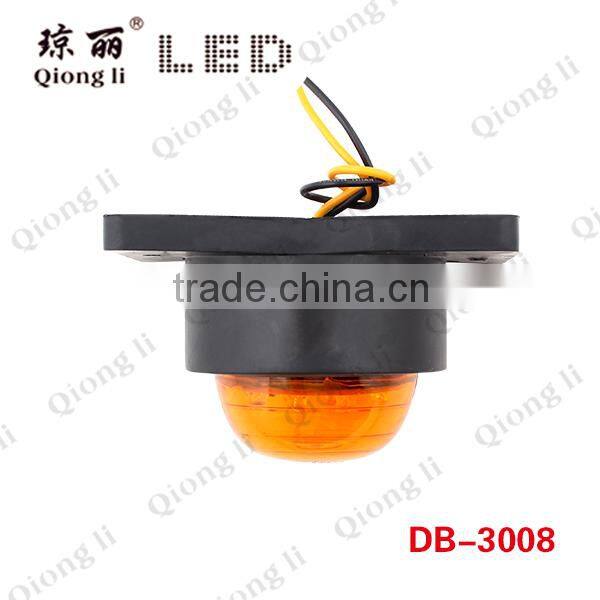 heavy duty trucks trailer rubber mounted 12 volt led front lamp