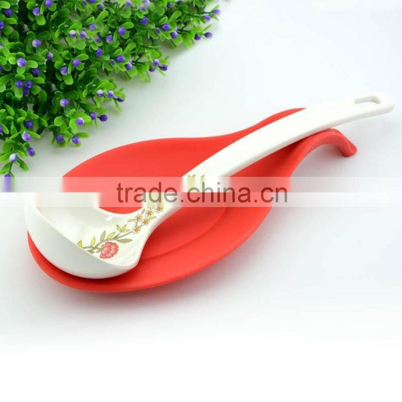 Custom food grade silicone spoon pad for cooking spoon