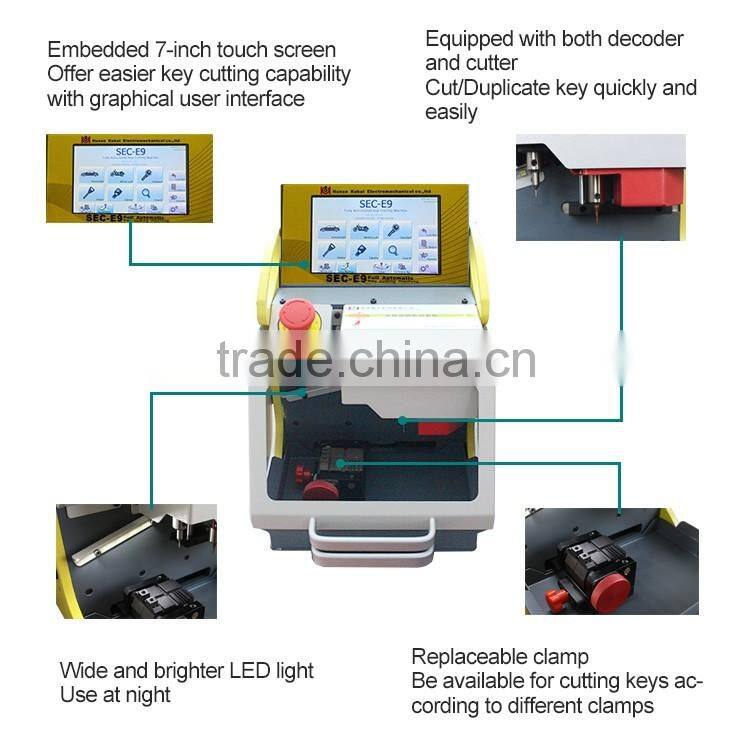 Locksmith used key cutting machine sec-e9 Same function as Korea MIRACLE A7 with lower price