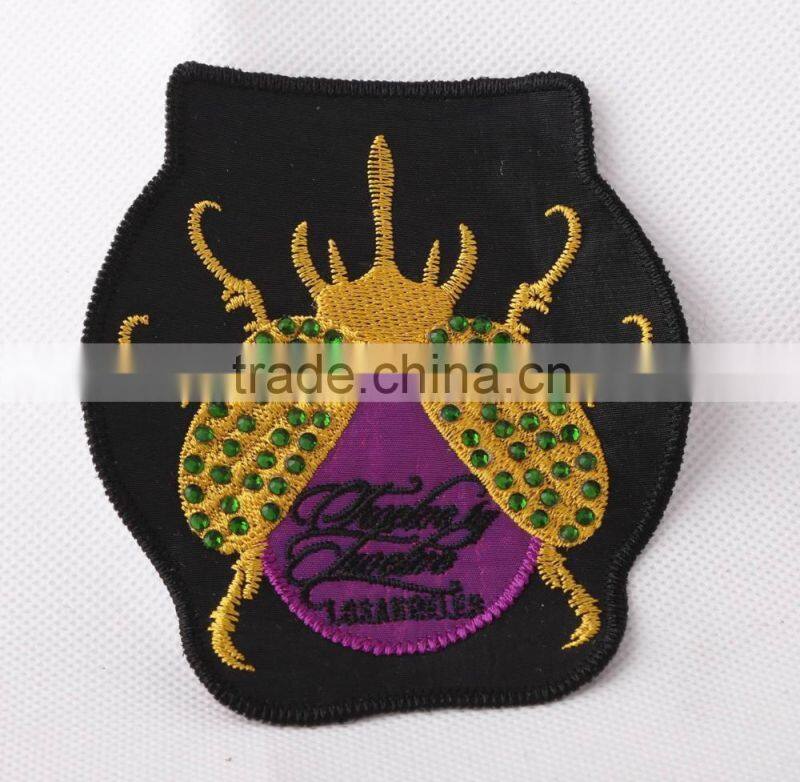 2015 wholesale cheap embroidered bull patches