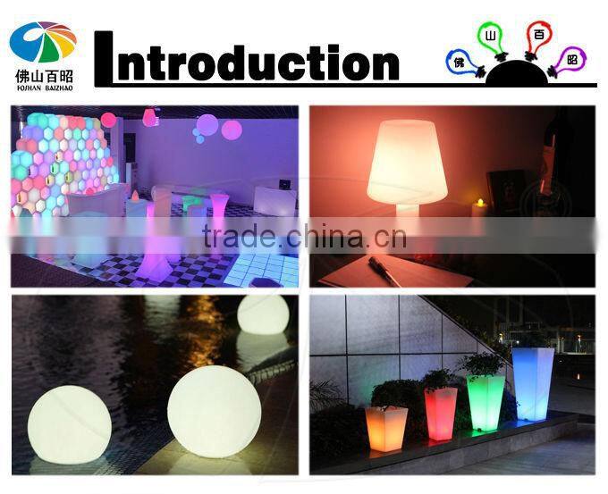 led illuminated ice bucket / led light decorative plastic bucket for party