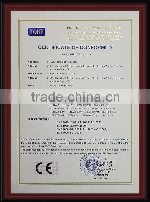 Hot Full HD HDMI Matrix 8x8 rs232 rj45