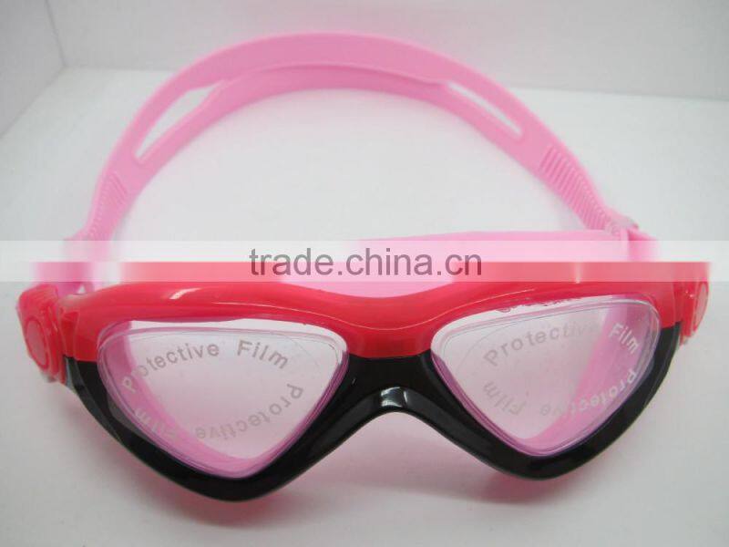 Hot sale junior cute swim goggles, 7 colors professional kids swimming goggles, funny swim goggle