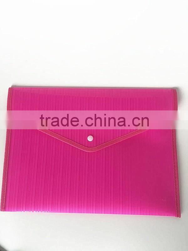 2016 New Fashion Factory Price A4, A5 File Pocket with Button