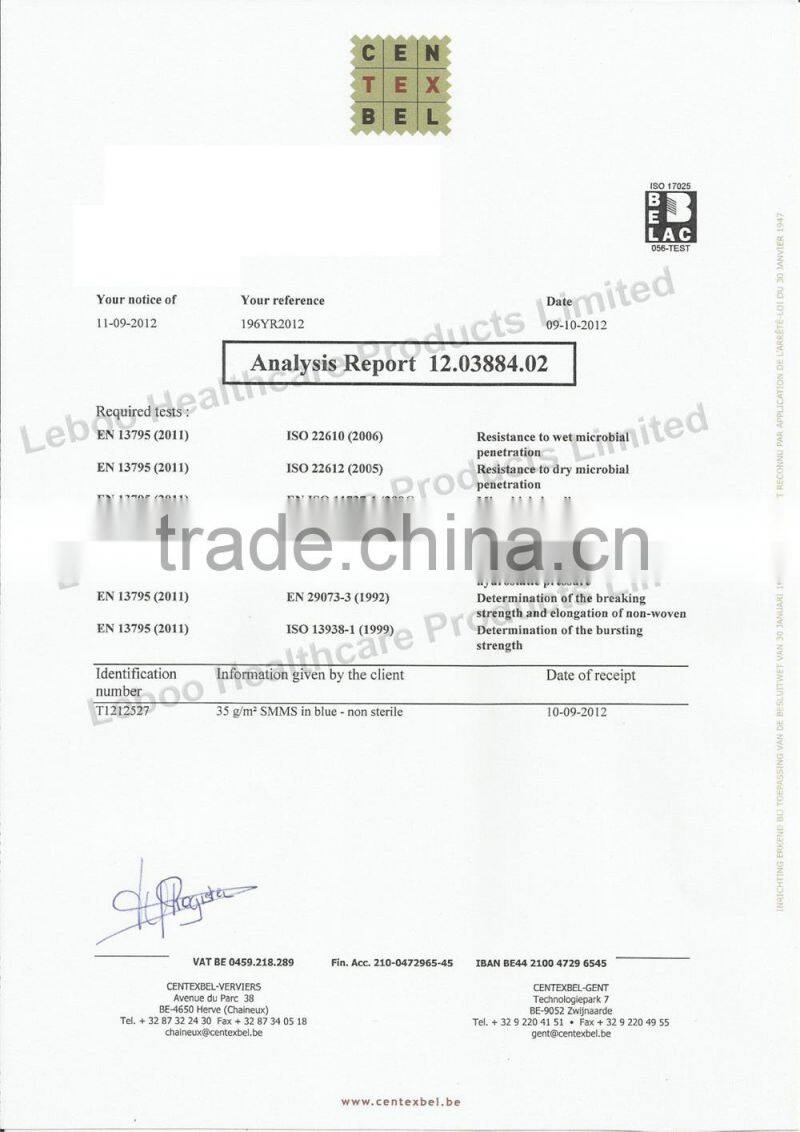 Leboo hydrophilic table cover