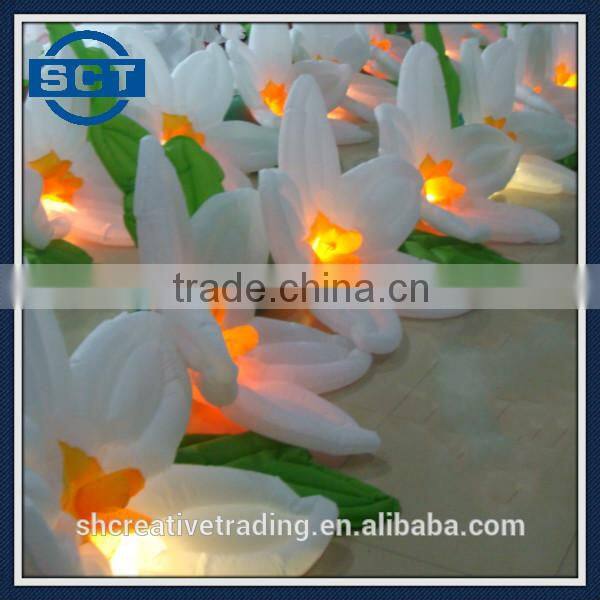 Lighting LED 10m Wedding Inflatables Flowers