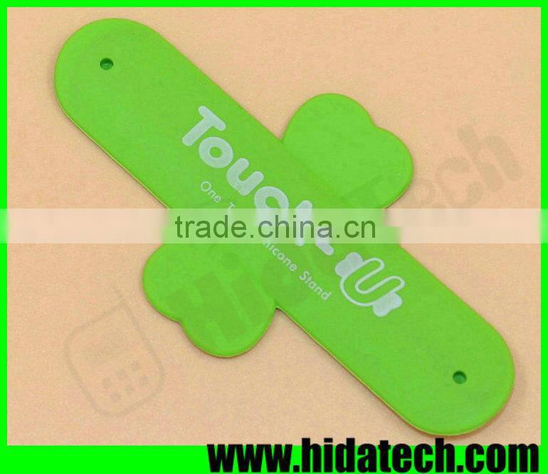 New arrival promotional gift silicone slap holder snap stand for iphone 6