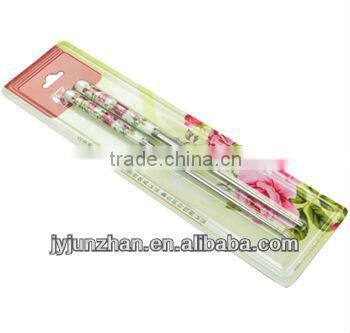 Chopsticks with printing / High quality Korea Stainless chopstick/ OEM chopsticks
