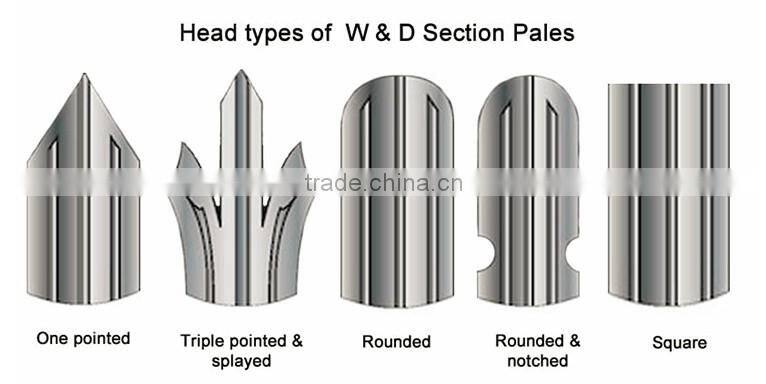 1.8-3M Ral Colour Required Steel High Security Palisade FencingCheap Fences For Sale