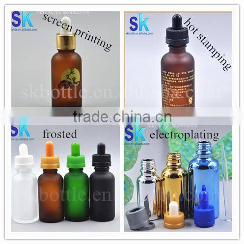 essential oil /e liquid glass bottles glass dropper bottle 30ml amber in the tubes