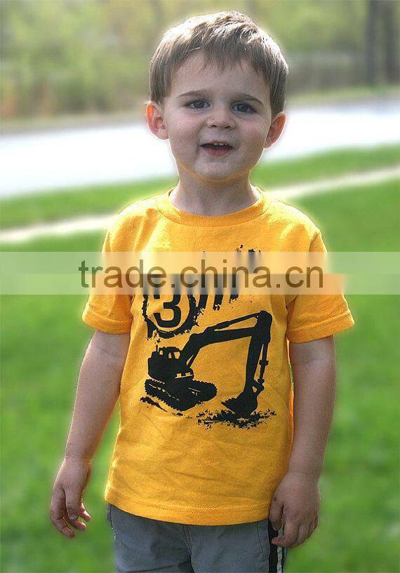 Wholesale casual t shirt & shorts design printed cotton childrens tee shirt for boys