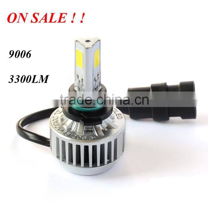 Brightest 3 sides emitting 3300lm H7 H8 H9 H11 9005 9006 car led lamp