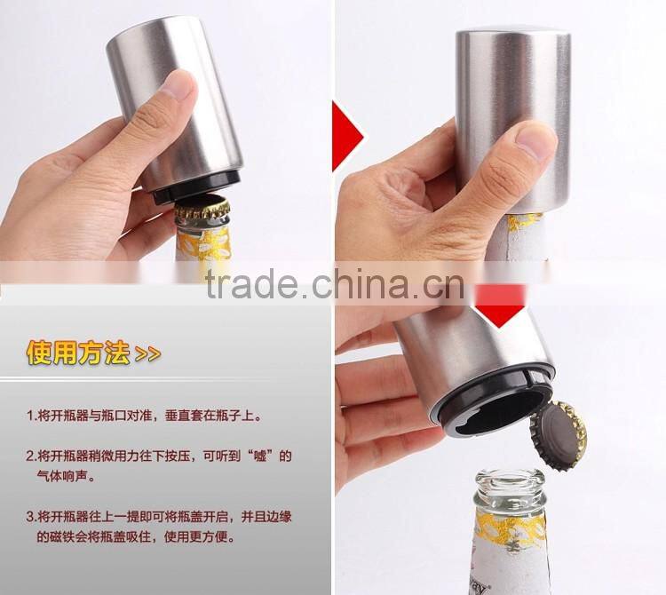 Easy Automatic Beer Opener Press Type Personalized Push Down Bottle Opener Logo Customized