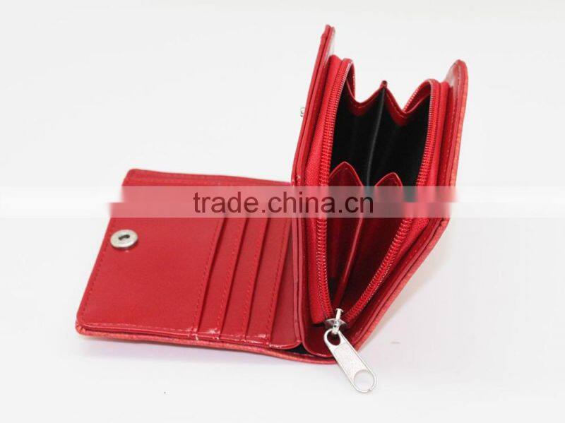 Guangzhou New Design PU Red Lace Lady Wallet