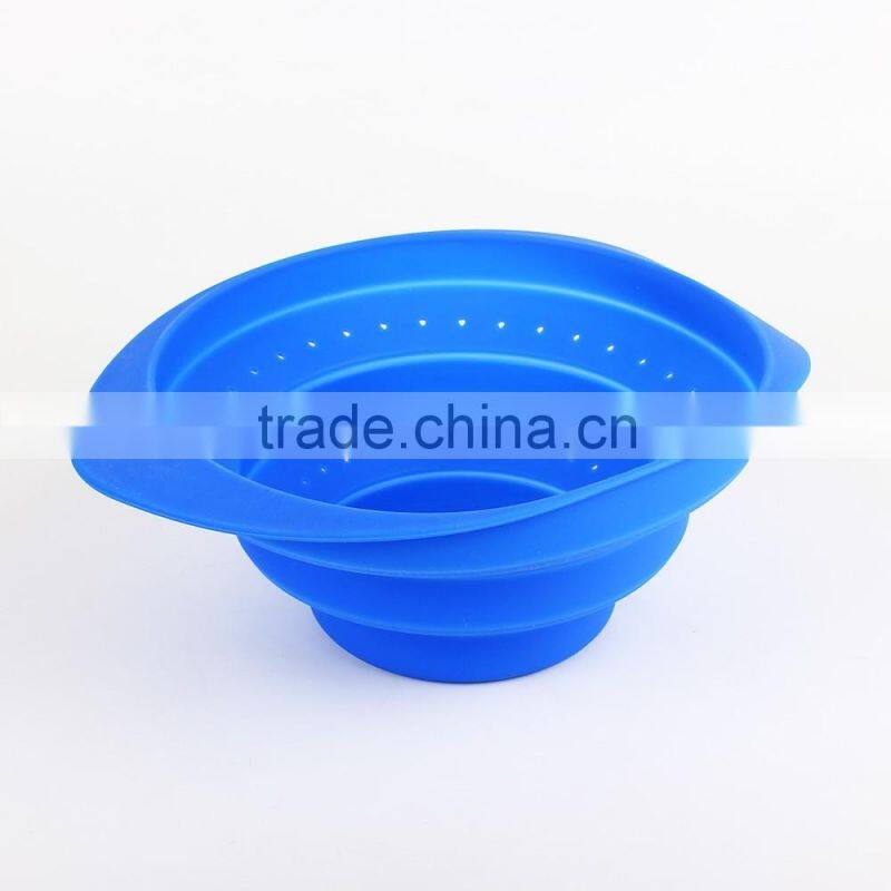China supplier lead free colorful silicone Collapsible Basket