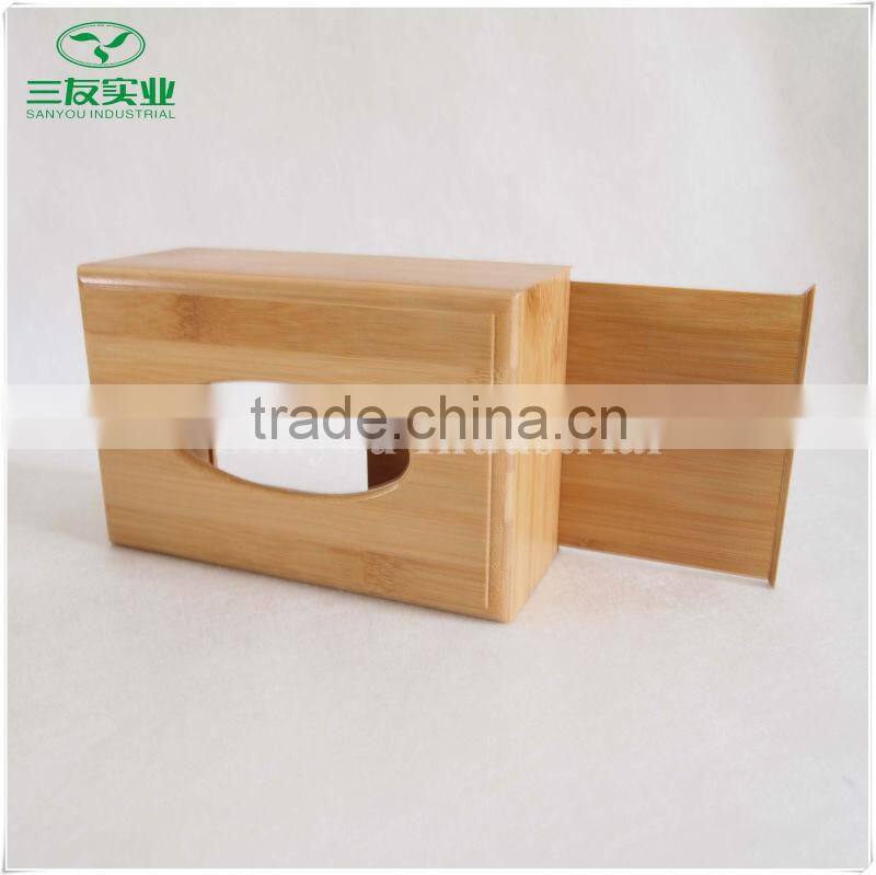 Natural Bamboo Tissue Box Two Colors