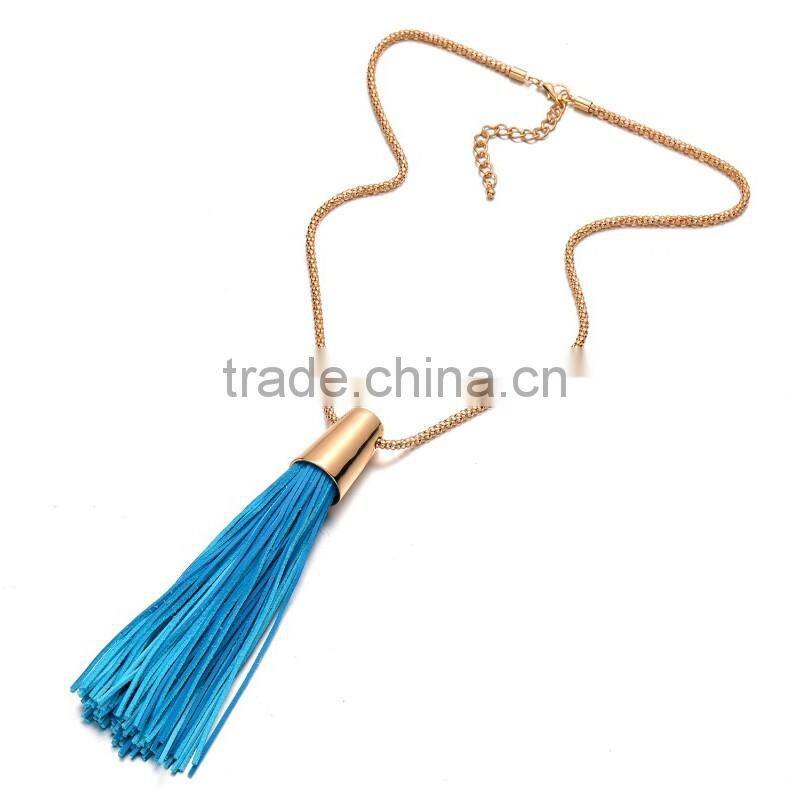 Delicate simple cord knot bow cheap necklace