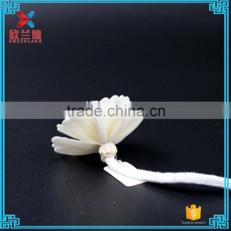 Cheap home scents 6cm rose handmade white sola flower for home diffuser
