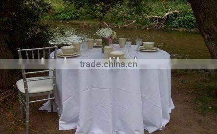 Terrific 120 round table cloth, polyester table cloth for hotel