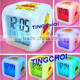 colorful cube digitals alarm clock with calendar