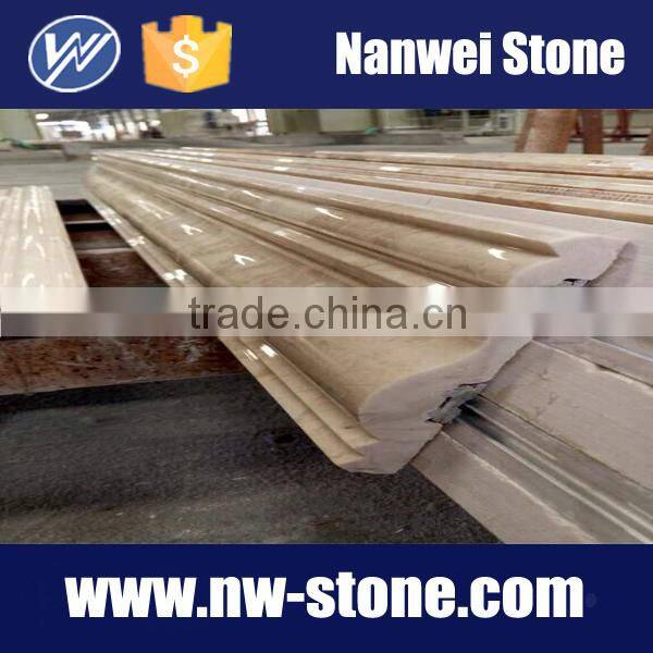 polished cut to size beige marble countertop stone and stone line and cut to size tiles