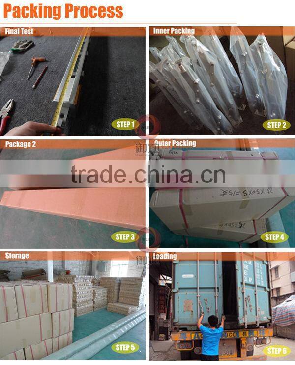 China Interior wrought iron stone prefabricated straight stairs --YUDI