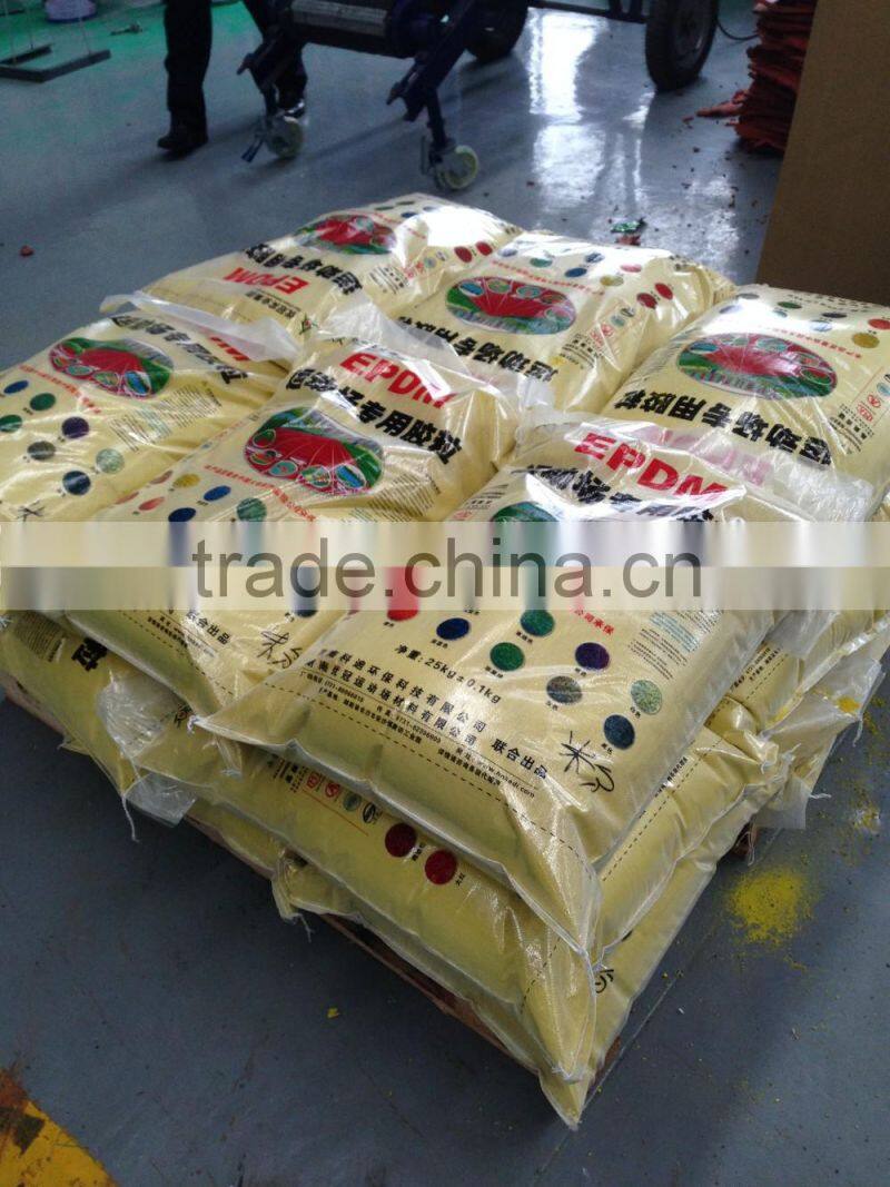 Colorful epdm rubber granules for flooring surface and artificial grass infill