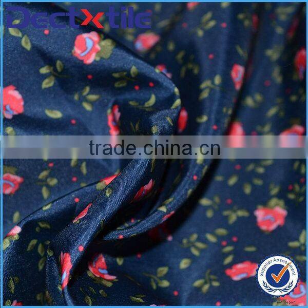 litery feeling beautiful floral colorful print fabric for nice dress/garment/other design clothing