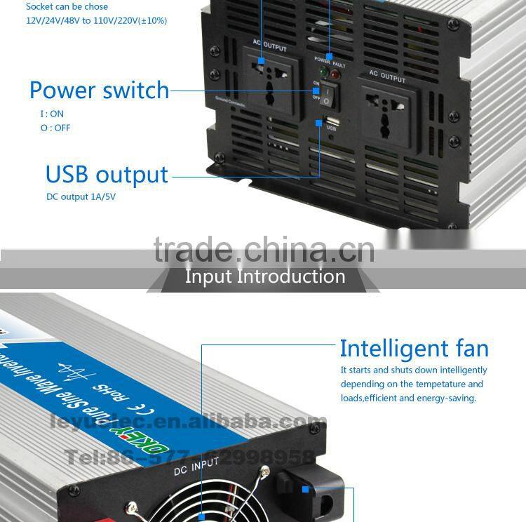 18 months warranty 5000w solar series 12v 24v 48v pure sine wave power inverter