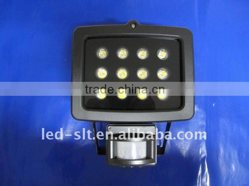 parking lot light with motion sensor head,12W 198-242V AC