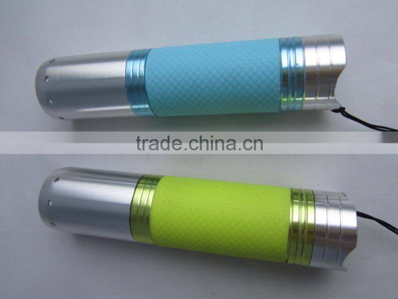 GS-9004 Aluminum 0.5W glow in the dark waterproof logo projection flashlight